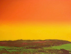 Orange, Yellow, Brown, Green Landscape